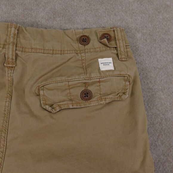 American Eagle Cargo Shorts 30 Classic Fit Flex Stretch Brown Pockets - Picture 5 of 15